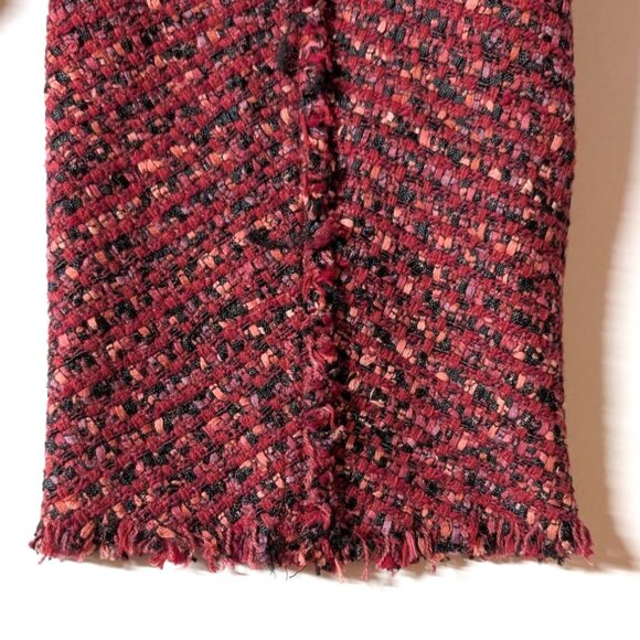 Nic+Zoe Transformative Tweed Jacket Fringe Womens 2X Open Front Cardigan Blazer - Picture 9 of 11